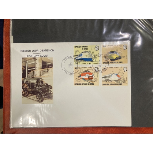 115 - STAMPS Railway covers and related ephemera in four albums