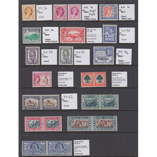 12 - STAMPS British Africa mounted mint unmounted mint GVI to early QEII STC £1,075