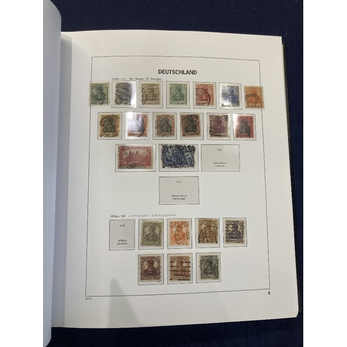 456 - STAMPS GERMANY Mint and used collection in nine printed albums including decent 1872-1945 in Davo al... 