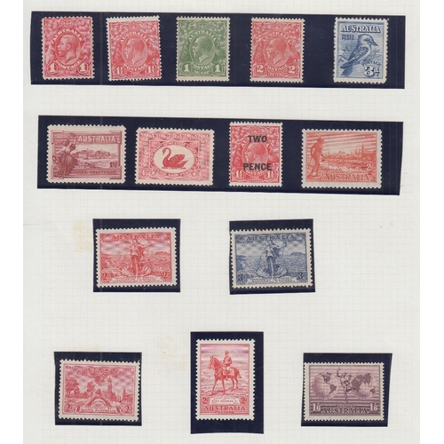 372 - STAMPS AUSTRALIA  Accumulation of used Heads and Roo's on stock pages, good lot high Cat Val