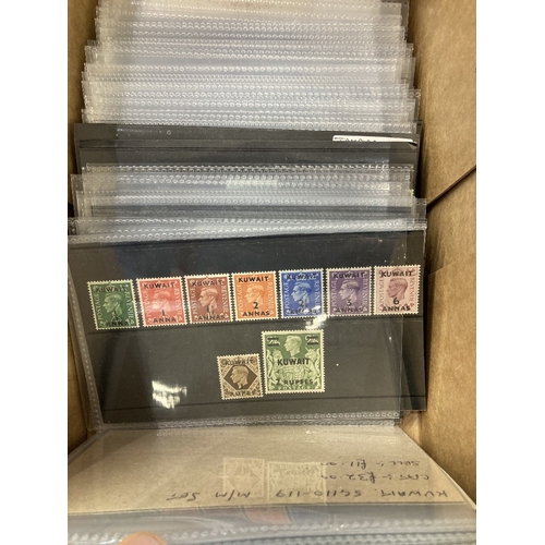 20 - STAMPS BRITISH COMMONWEALTH, shoe box full of stockcards. Ex-dealers stock with various mint & used ... 