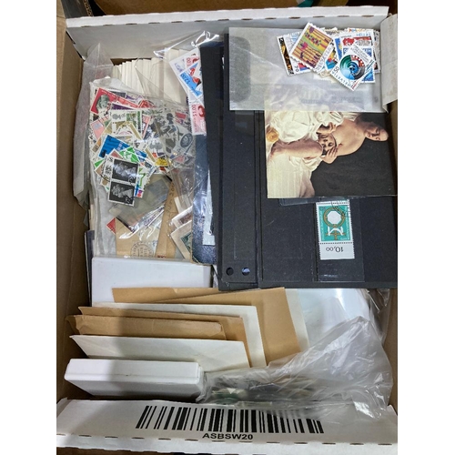 29 - STAMPS Box of unsorted loose stamps, covers etc a great rummage lot and sure to reward (1000's)