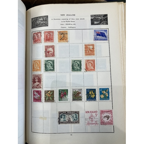 38 - STAMPS WORLD, box with Commonwealth & foreign issues housed in seven albums or stockbooks. Some usef... 