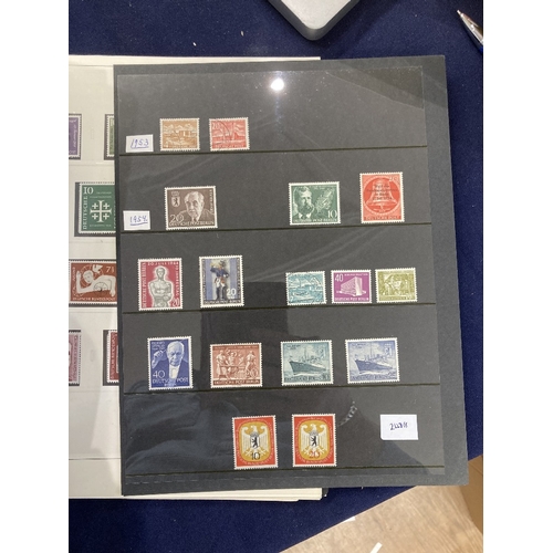 455 - STAMPS GERMANY Mint & used selection on 77 stock or album pages, mostly 1940s & 1950s period with ma... 