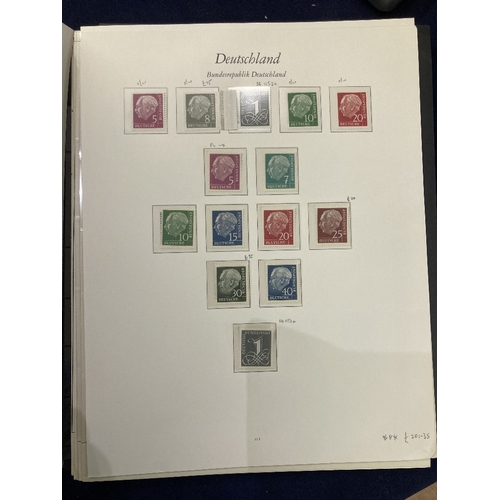 455 - STAMPS GERMANY Mint & used selection on 77 stock or album pages, mostly 1940s & 1950s period with ma... 