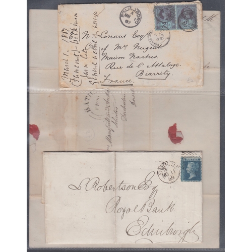 187 - STAMPS GREAT BRITAIN Large collection of QV and pre-stamp letters and envelopes, lots of interest in... 