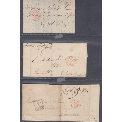 187 - STAMPS GREAT BRITAIN Large collection of QV and pre-stamp letters and envelopes, lots of interest in... 