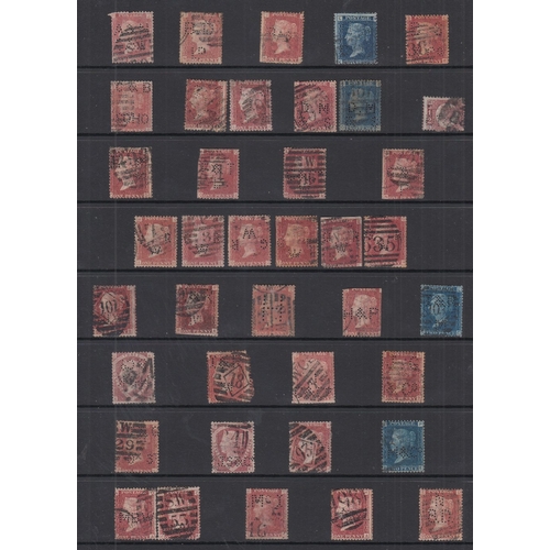 27 - STAMPS Album of mainly GB used but some Commonwealth, all with PERFINS (100's)