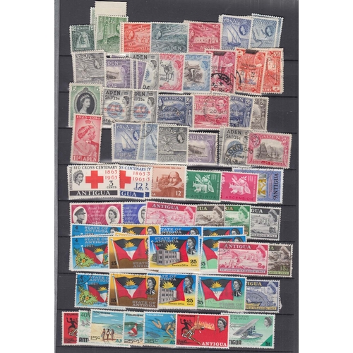 51 - STAMPS British Commonwealth stockbook crammed full of mint and used issues sure to reward, mainly GV... 