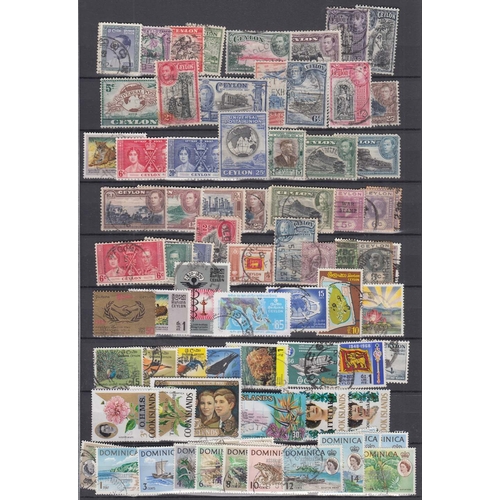 51 - STAMPS British Commonwealth stockbook crammed full of mint and used issues sure to reward, mainly GV... 