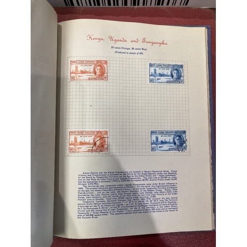 77 - STAMPS Two well filled old Strand albums plus further two albums with mainly Commonwealth, Genuine l... 