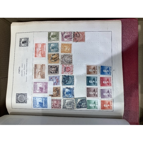 77 - STAMPS Two well filled old Strand albums plus further two albums with mainly Commonwealth, Genuine l... 