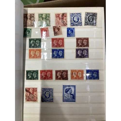 78 - STAMPS Thirteen stock books of Commonwealth and GB mint and used some better stamps and sets noted, ... 