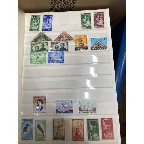 78 - STAMPS Thirteen stock books of Commonwealth and GB mint and used some better stamps and sets noted, ... 