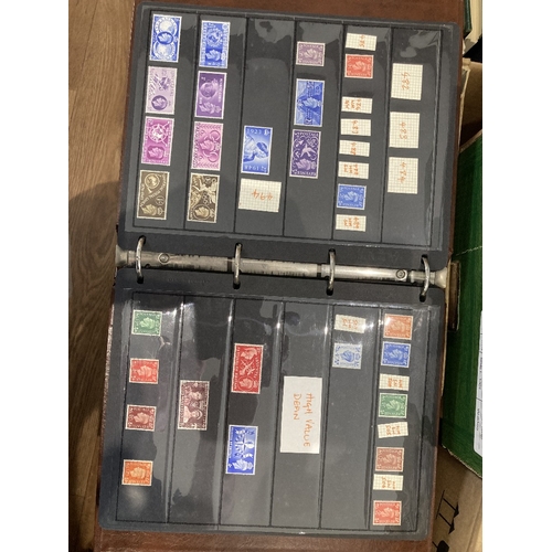 103 - STAMPS Box of various albums including a few GB gutter pairs and presentation packs, Penny Black and... 