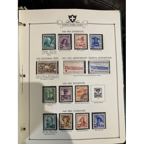 99 - STAMPS Mixed box including Switzerland and UN albums, couple of GB year packs plus some philatelic a... 