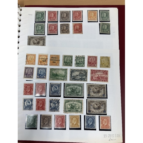 389 - STAMPS CANADA QV to early QEII collection in an album with a useful range mint & used stamps. Includ... 