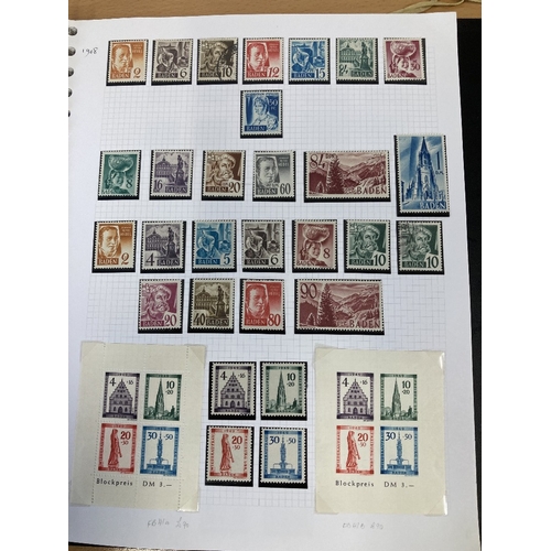 454 - STAMPS GERMANY 1872 to 1970s mint and used collection in an album, with some useful Third Reich issu... 