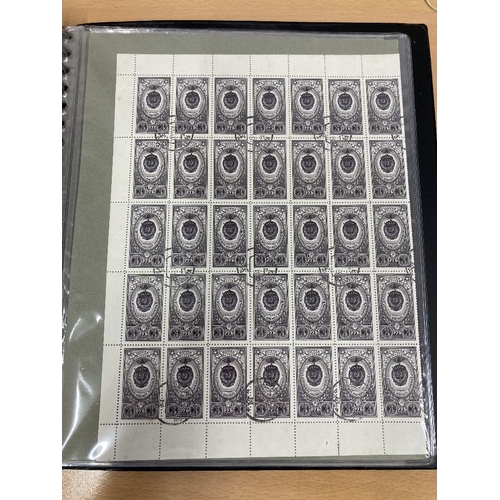 527 - STAMPS RUSSIA 1944 to 196 Medal issues mint and used in blocks, plus a full sheet