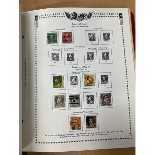 535 - STAMPS USA 1857 to 1975 used collection in printed album, some better early stamps noted, condition ... 