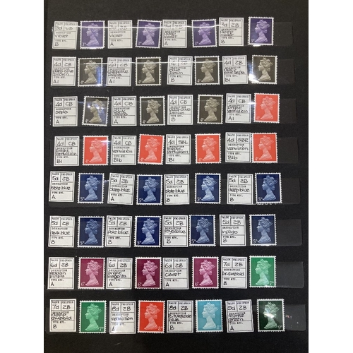 284 - STAMPS GREAT BRITAIN Specialised Machin collection including regional unmounted mint, well written u... 