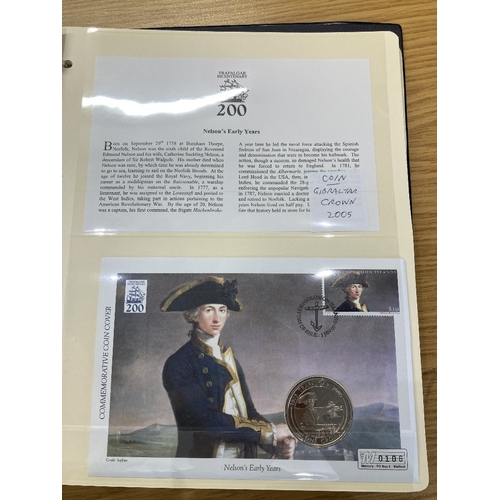 567 - COINS Album of Battle of Trafalgar coin covers 2005 (16)