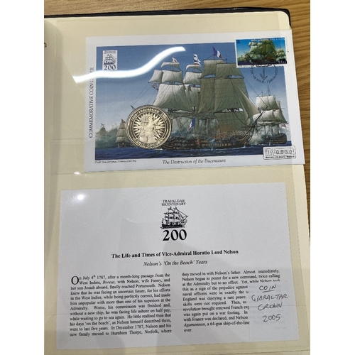 567 - COINS Album of Battle of Trafalgar coin covers 2005 (16)