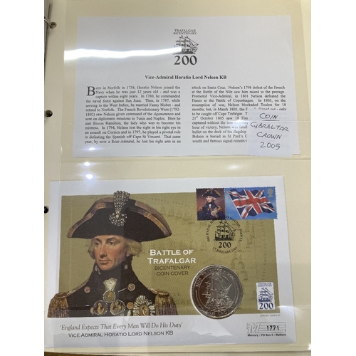 567 - COINS Album of Battle of Trafalgar coin covers 2005 (16)