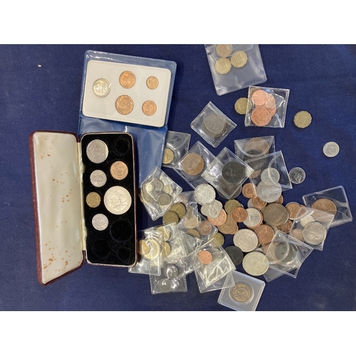 694 - COINS Mixed accumulation of World and UK coins , some interesting coins noted , Ethiopia coin set, 1... 