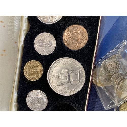 694 - COINS Mixed accumulation of World and UK coins , some interesting coins noted , Ethiopia coin set, 1... 