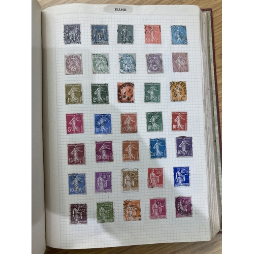 76 - STAMPS Small glory box of albums including World album, signed RAF covers, etc