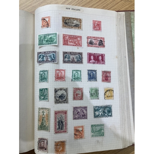 76 - STAMPS Small glory box of albums including World album, signed RAF covers, etc