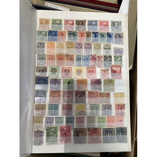 82 - STAMPS ALL WORLD used accumulation in sixteen stockbooks