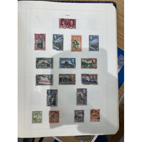 91 - STAMPS Mixed box of World and Commonwealth in various albums, some better stamps spotted but conditi... 