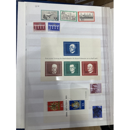 453 - STAMPS GERMANY Collection in thirteen stockbooks with various mint & used and plenty of useful mater... 