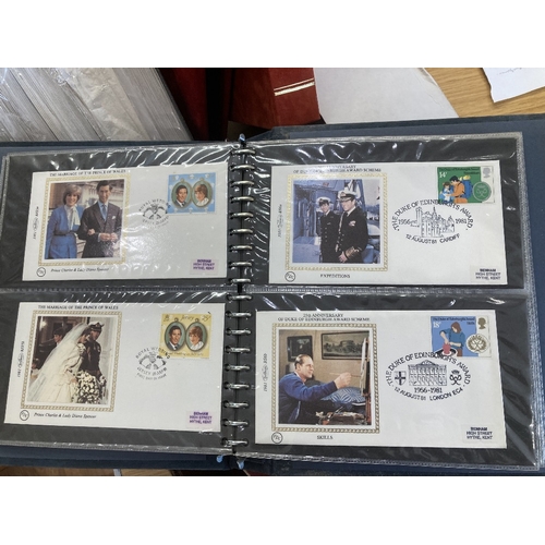 323 - STAMPS FIRST DAY COVERS Large accumulation of Benham small silks including the 1980 Birds etc (100's... 