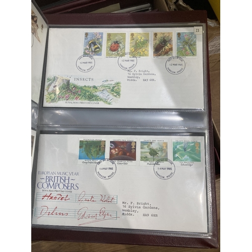 329 - STAMPS FIRST DAY COVERS 1970's to 1997 FDC's in ten Royal Mail albums