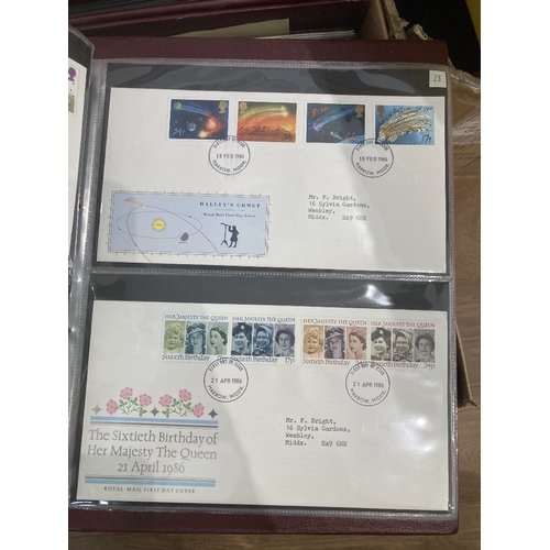 329 - STAMPS FIRST DAY COVERS 1970's to 1997 FDC's in ten Royal Mail albums