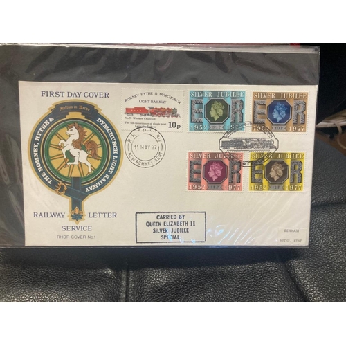 320 - STAMPS FIRST DAY COVERS Album of Romney Hythe and Dymchurch Railway covers produced by Benham, attra... 