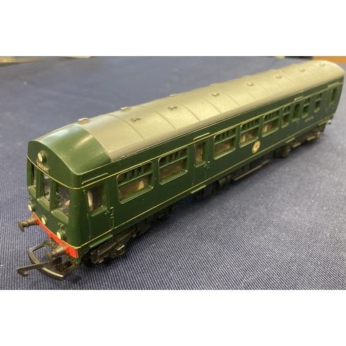 16 - Large box full of Triang carriages and wagons plus track and transformer (not tested)