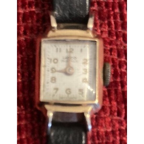 4 - Small ladies cocktail watch, manual wind with 14ct Gold Case, (watch not currently working) approx 8... 