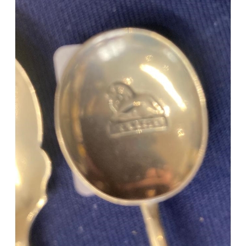 57 - Four silver plated 1924 Wembley Exhibition spoons