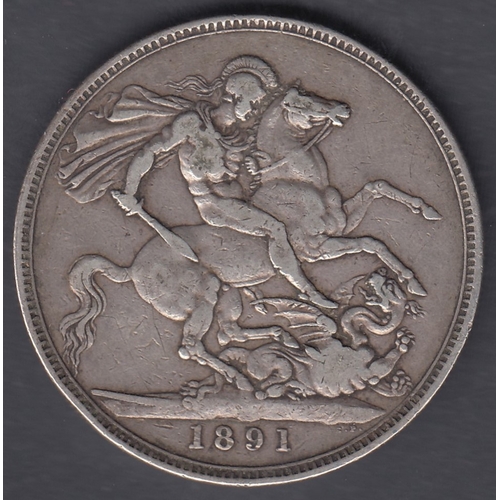 93 - 1887 QV Half Crown in fine condition