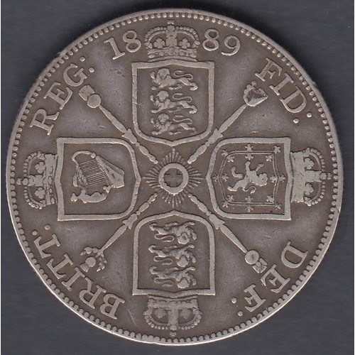 95 - 1889 QV Half Crown in fine condition