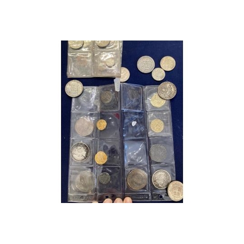 84 - Mixed lot of various coins including REPLICA Foreign and early UK coins