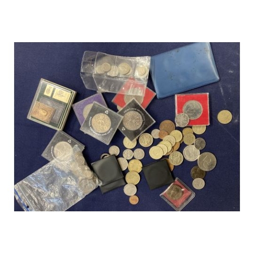 85 - Mixed accumulation of World Coins including USA $1 and two UK £2 coins etc