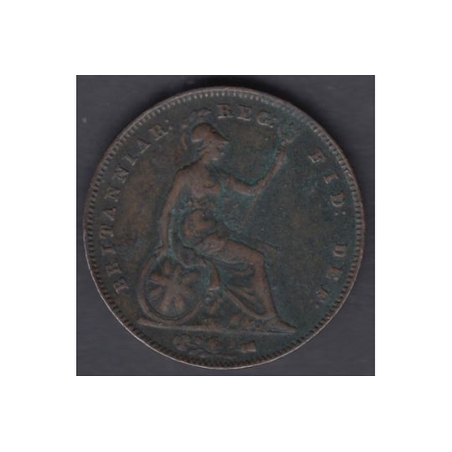 91 - COINS 1855 QV Penny in good to fine condition