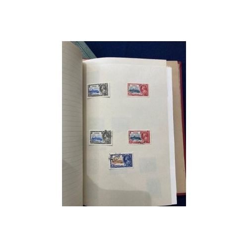 128 - STAMPS : Two small World albums mint and used included, better stamps spotted, strength in Commonwea... 