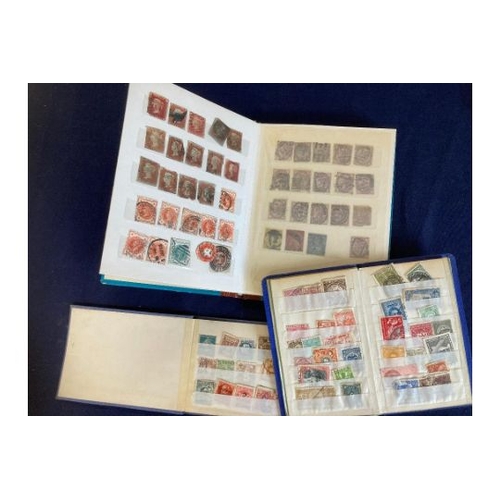 131 - STAMPS : Three small stockbooks of old World stamps, including some China