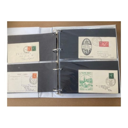 190 - STAMPS : GREAT BRITAIN : White ring binder with approx 100 GB event covers, various handstamps etc, ... 